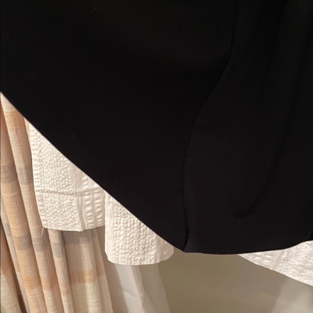 Soma Lounge Dress Black Faux Wrap Empire Waste Size Medium - Picture 4 of 8
